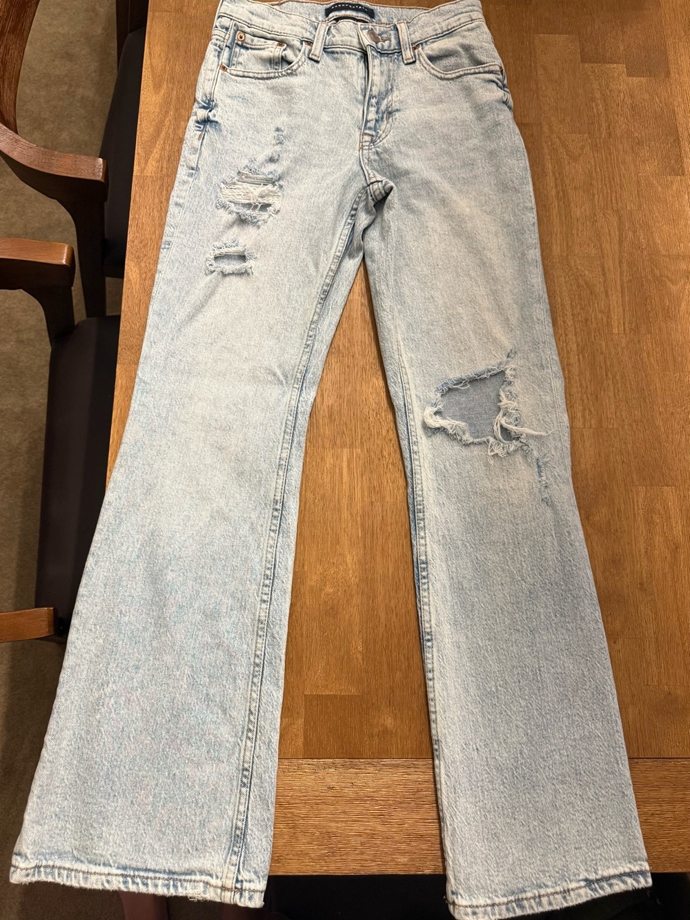 Aeropostale Light Blue High Rise Flare Jeans